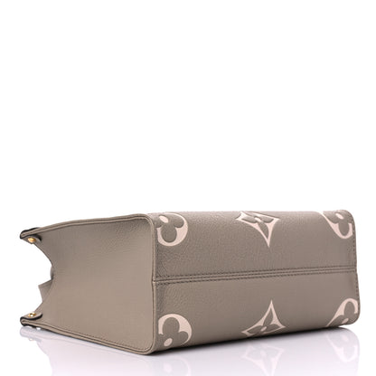 Louis Vuitton Empreinte Monogram Giant Onthego PM Tourterelle Creme 4 of 9