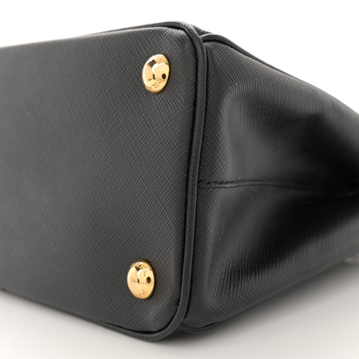 Saffiano Lux Small Galleria Double Zip Tote Black