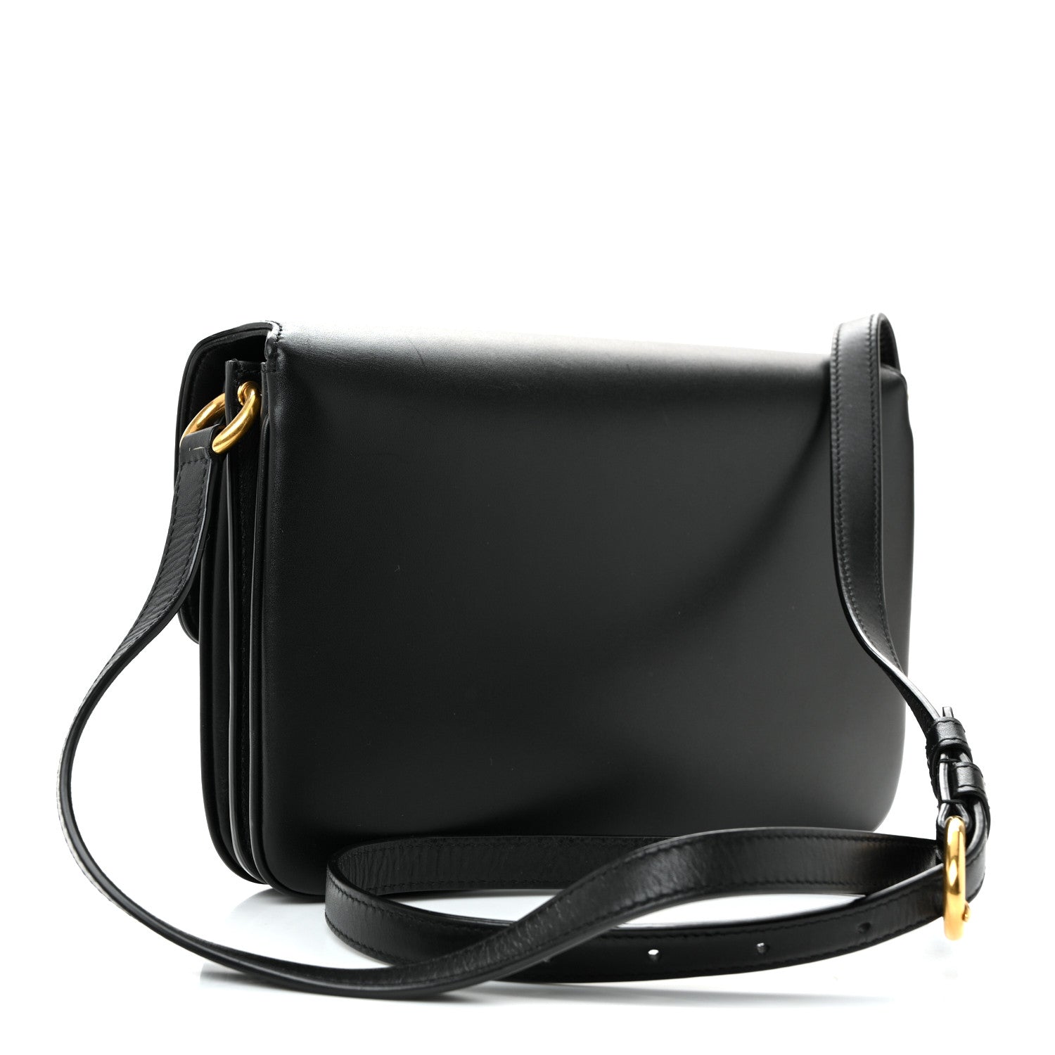 Saint Laurent Smooth Calfskin Le Maillon Satchel Black 3 of 9