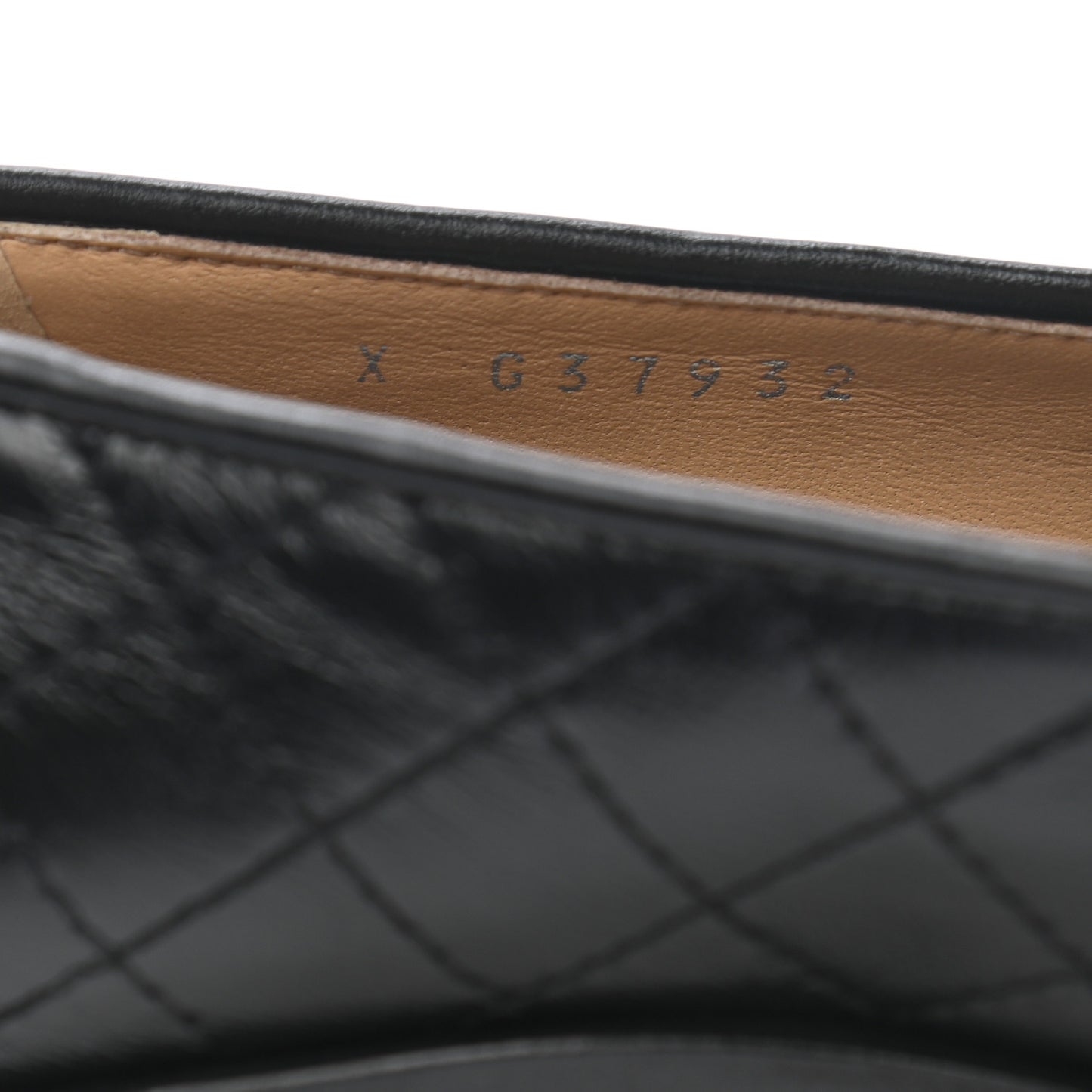 Calfskin Stitched CC Loafers 35.5 Black