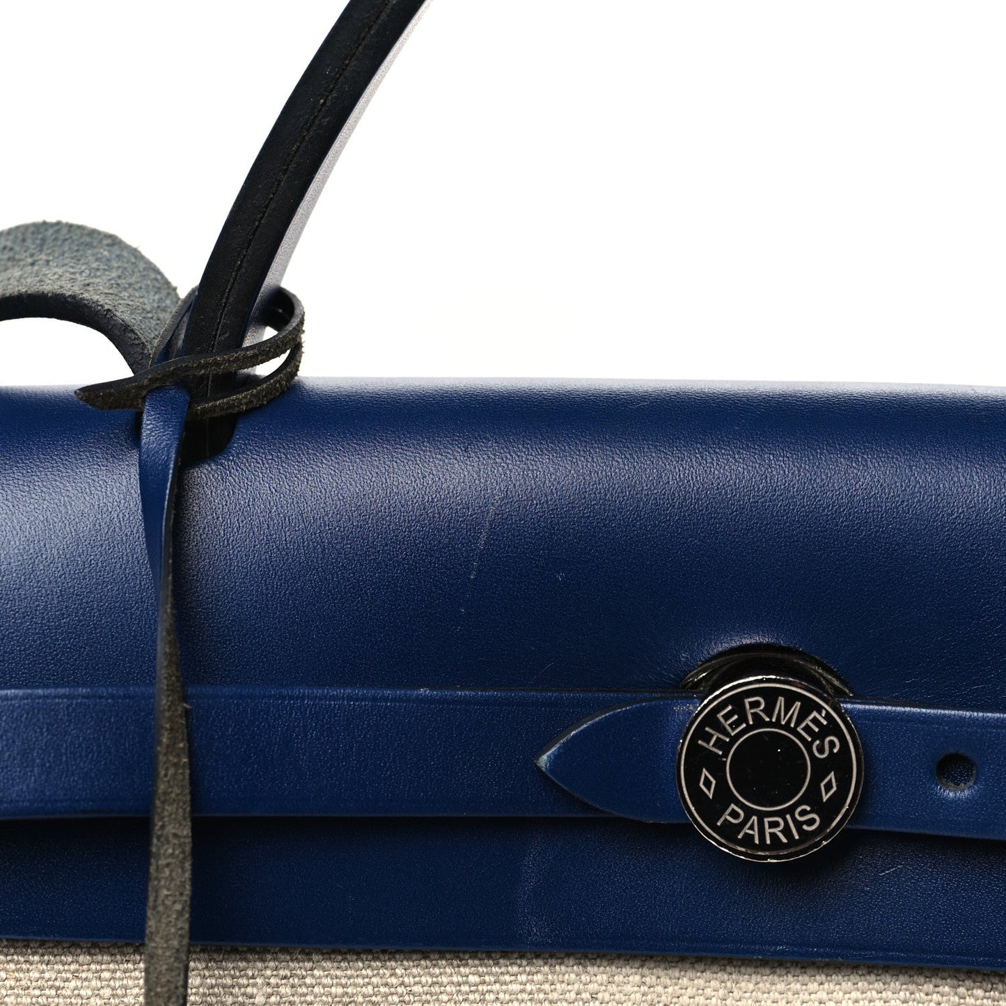 Military Toile Vache Hunter Herbag Zip Retourne 31 PM Bleu De France Ecru