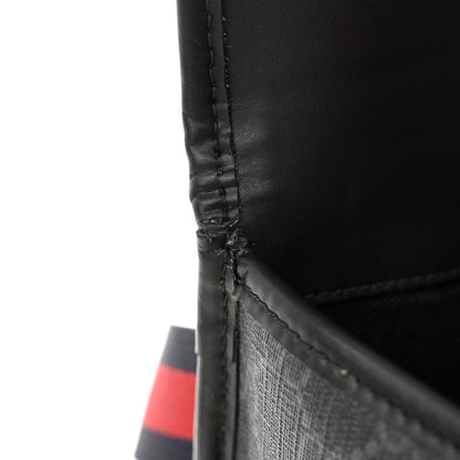 Gucci GG Supreme Monogram Web Slim Belt Bag Black Grey 12 of 19