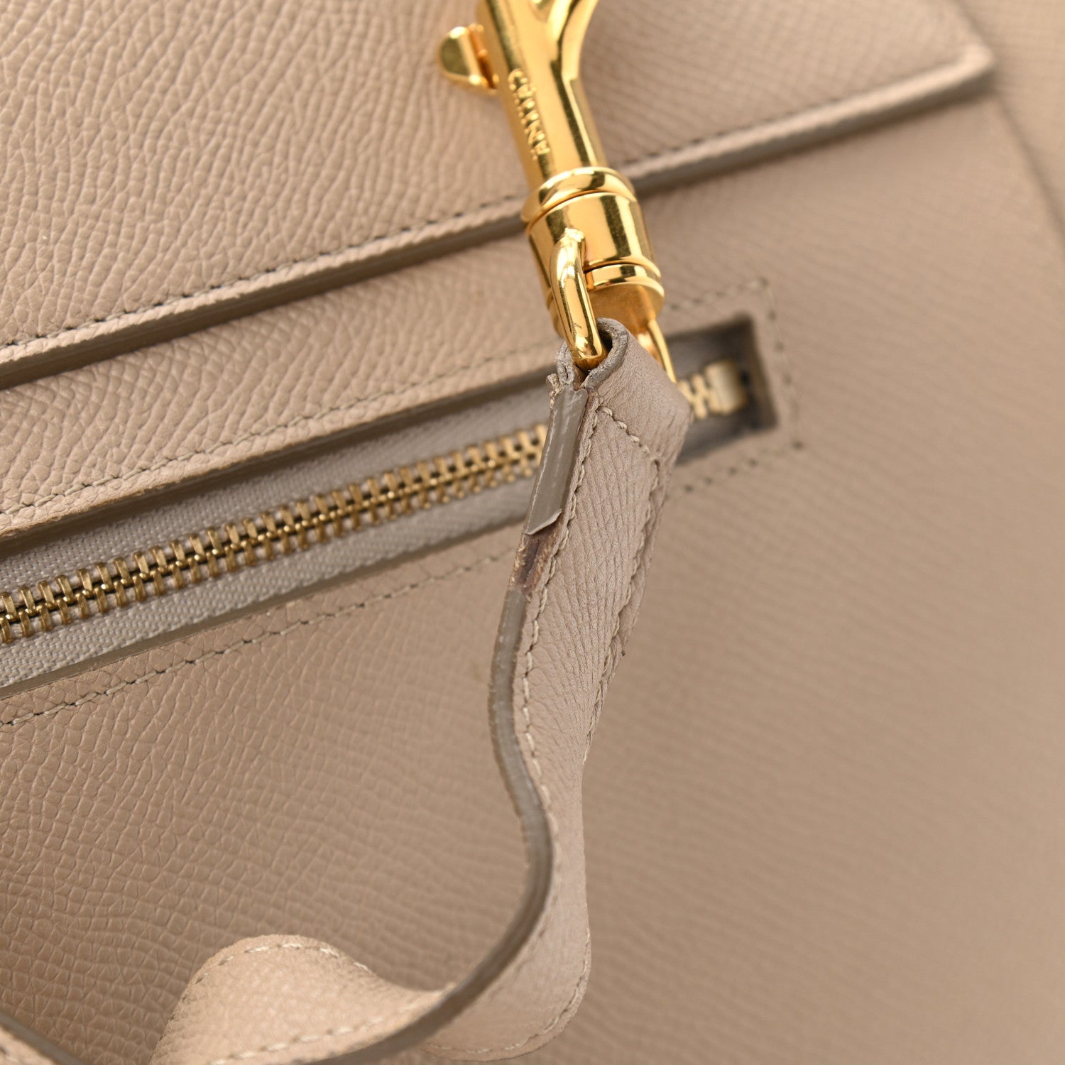 Celine Grained Calfskin Mini Belt Bag Light Taupe 12 of 14