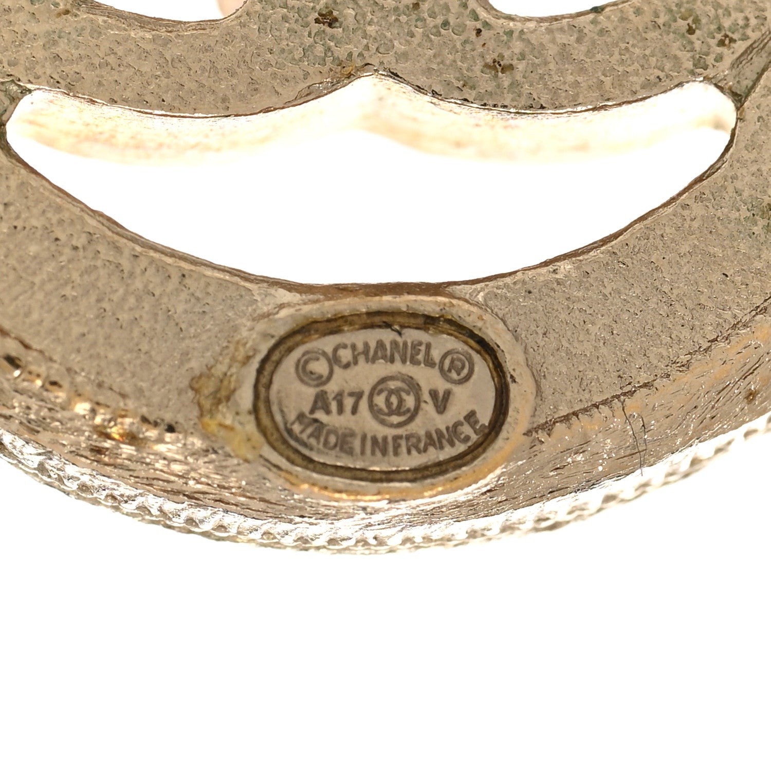 Chanel Pearl CC Round Earrings Gold 4 of 6