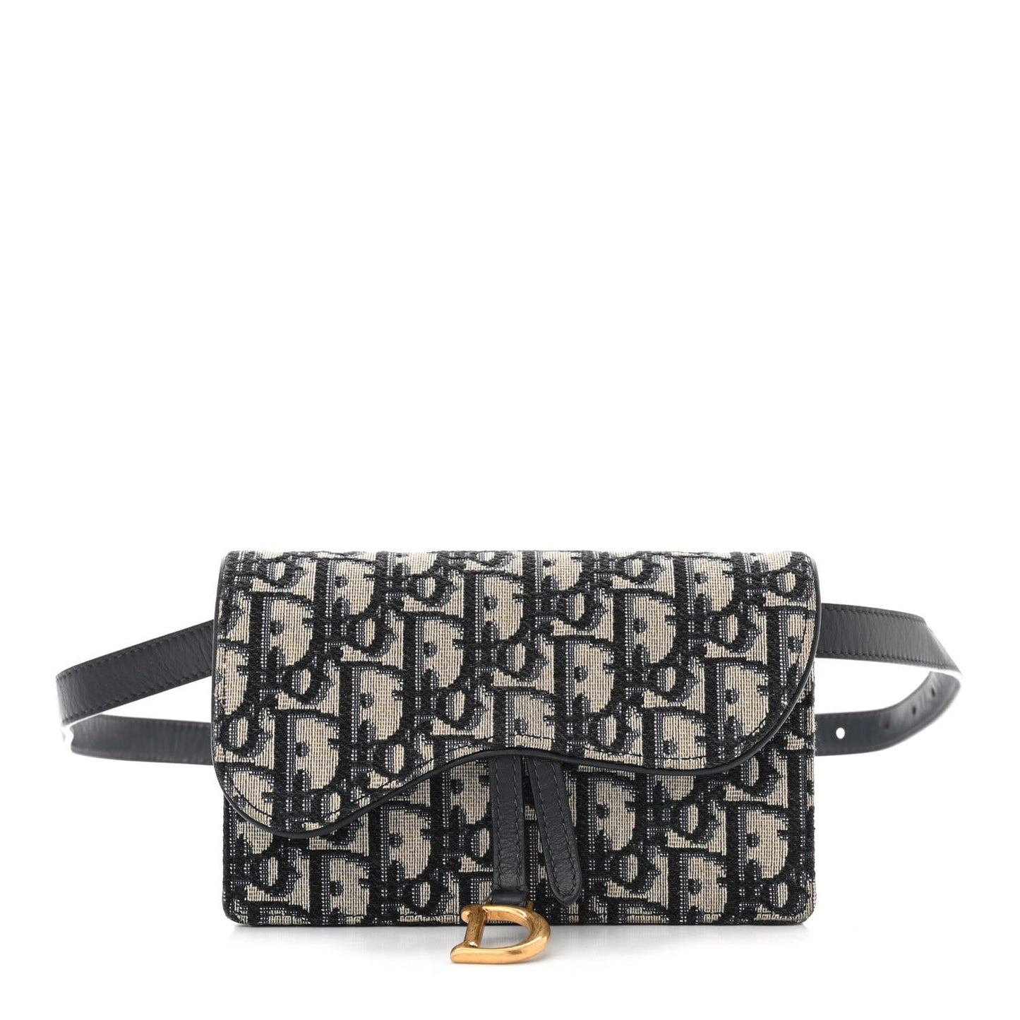 Oblique Saddle Belt Bag Blue