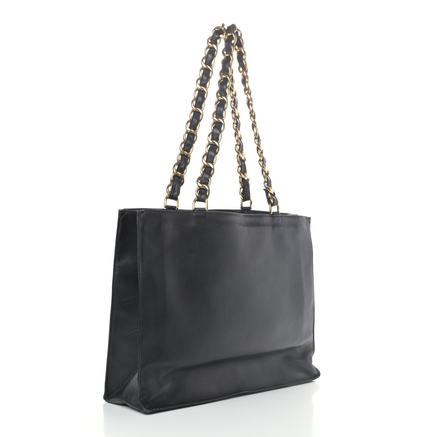 Chanel Lambskin CC Tote Black 2 of 9