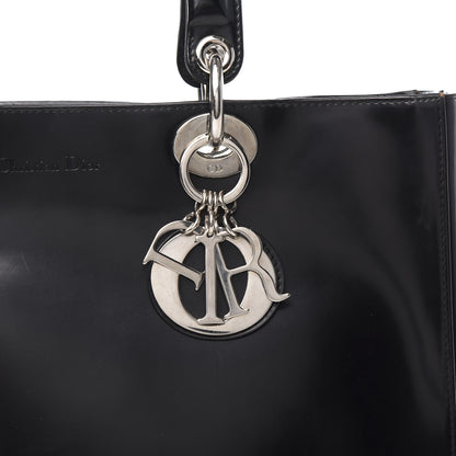 Christian Dior Glazed Calfskin Large Lady Dior Black 15 of 19