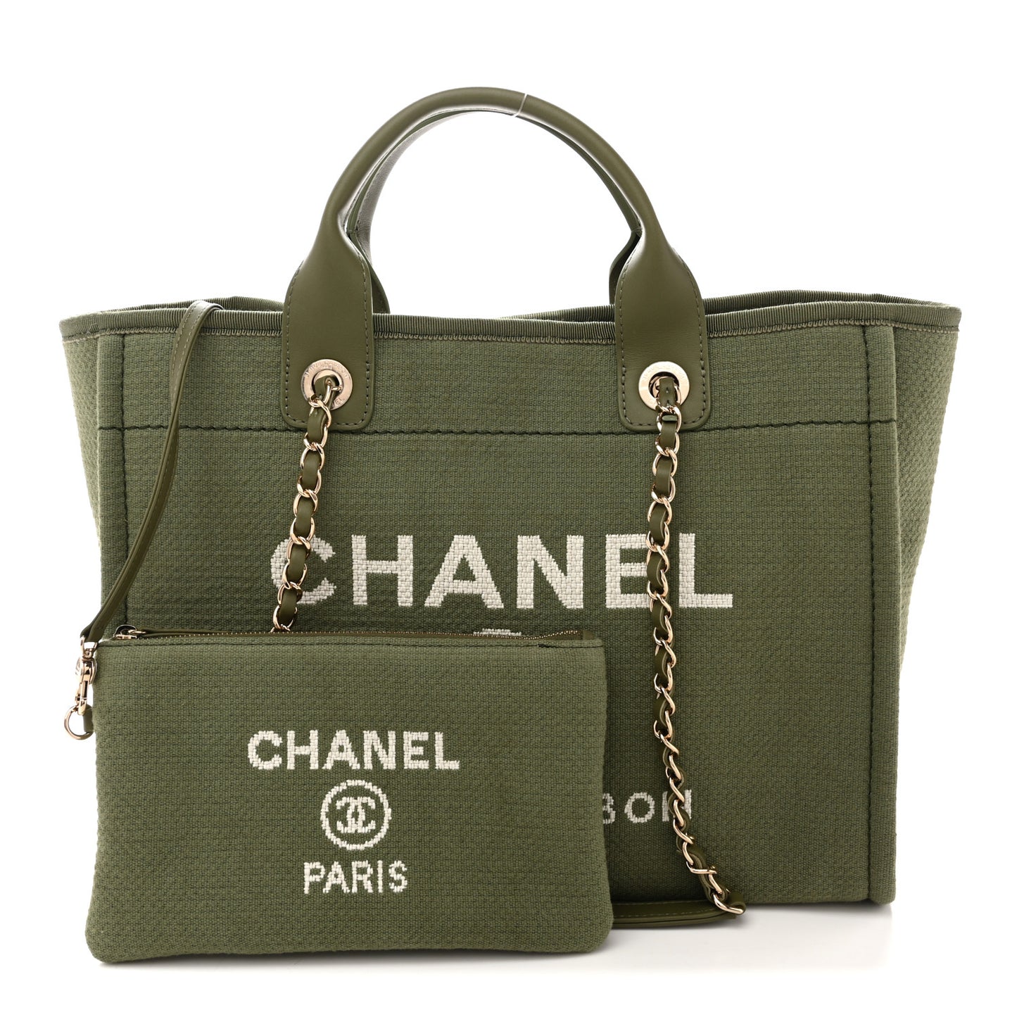 Mixed Fibers Small Deauville Tote Green