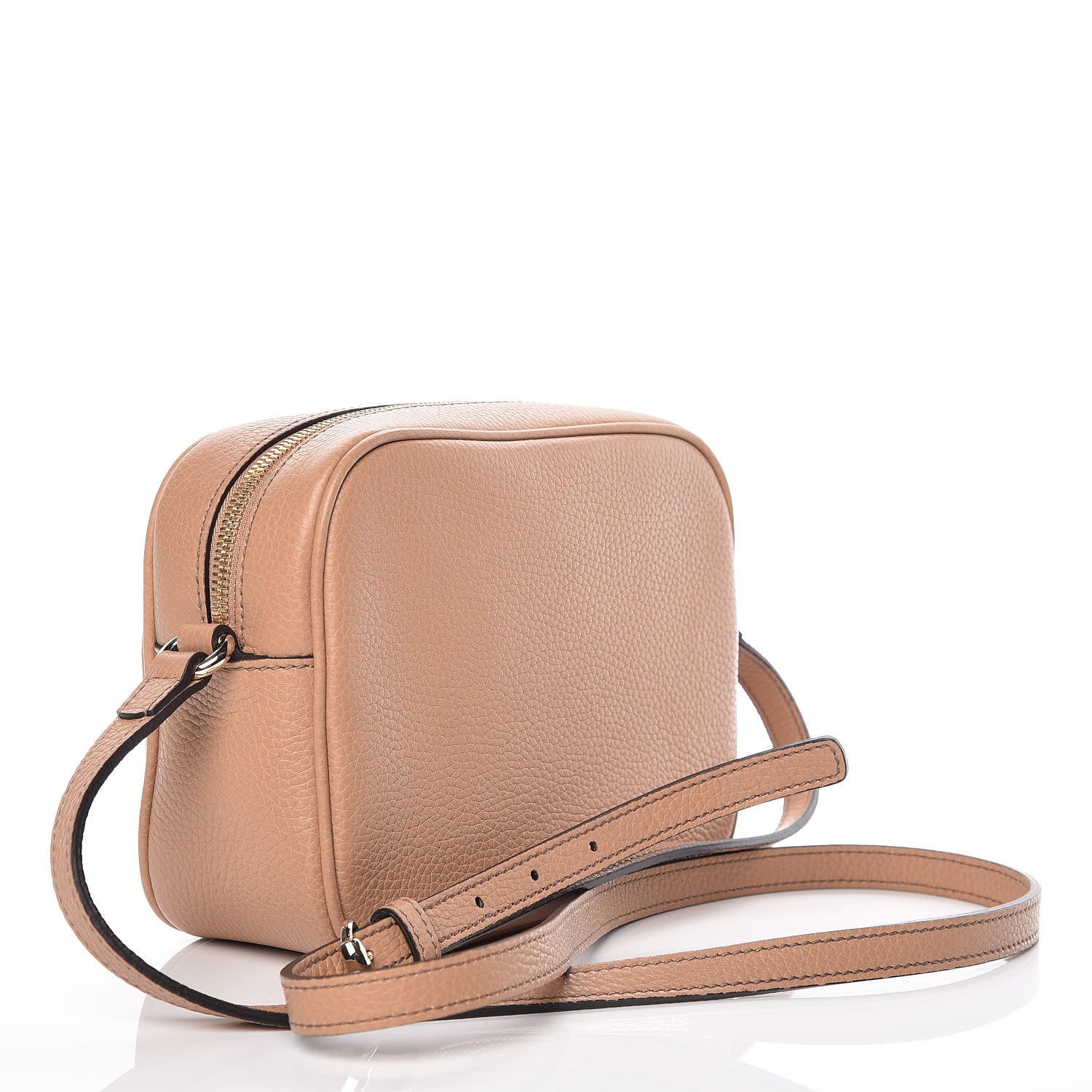 Gucci Pebbled Calfskin Small Soho Disco Bag Camelia 4 of 10