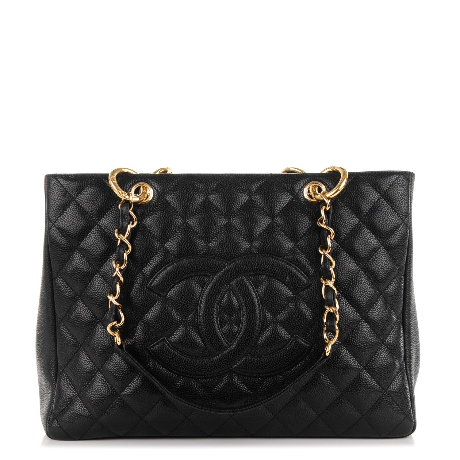 Chanel Caviar Quilted Grand Shopping Tote GST Black 1 of 7