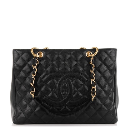 Chanel Caviar Quilted Grand Shopping Tote GST Black 1 of 7