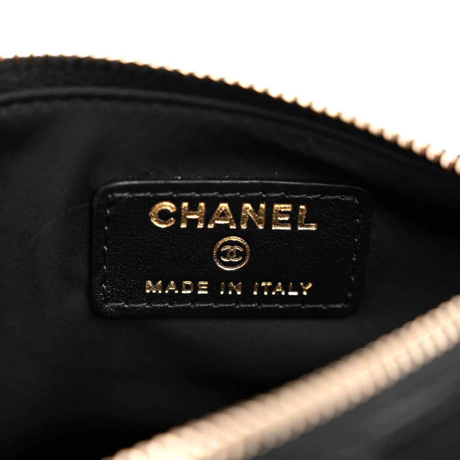 Chanel Velvet Effect Nylon Shiny Crumpled Calfskin Mini Quilted Chanel 25 Clutch With Chain Black 7 of 14
