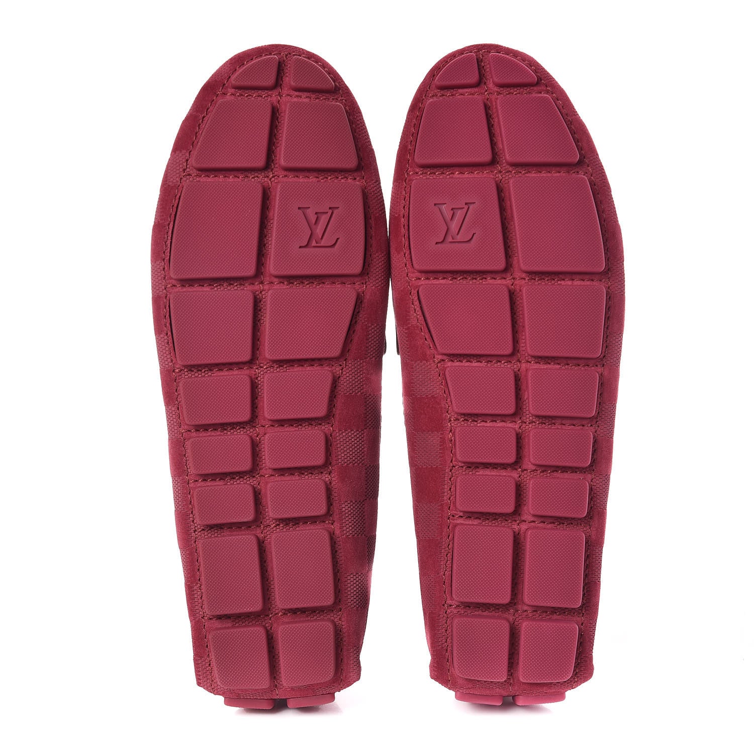Louis Vuitton Damier Infini Mens Hockenheim Moccasin Loafers 6.5 Fuchsia 7 of 9