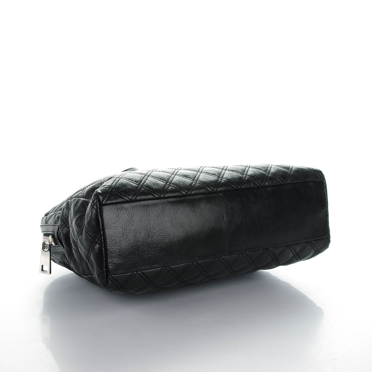 Marc Jacobs Lacquered Goatskin Quilted Karlie Satchel Black 4 of 8