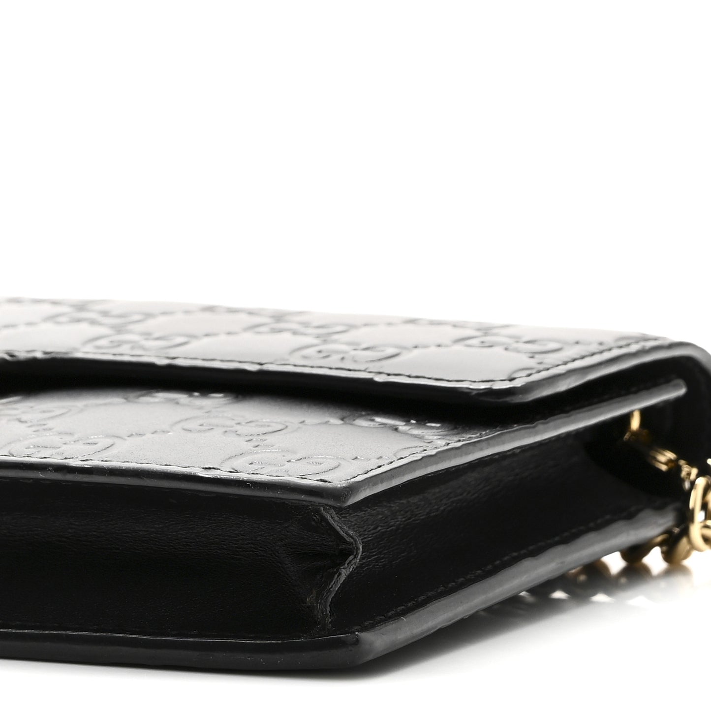 Guccissima Icon Chain Wallet Black Black