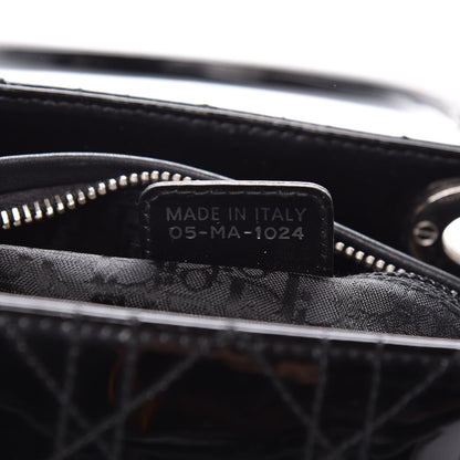 Christian Dior Patent Cannage Medium Lady Dior Black 7 of 20