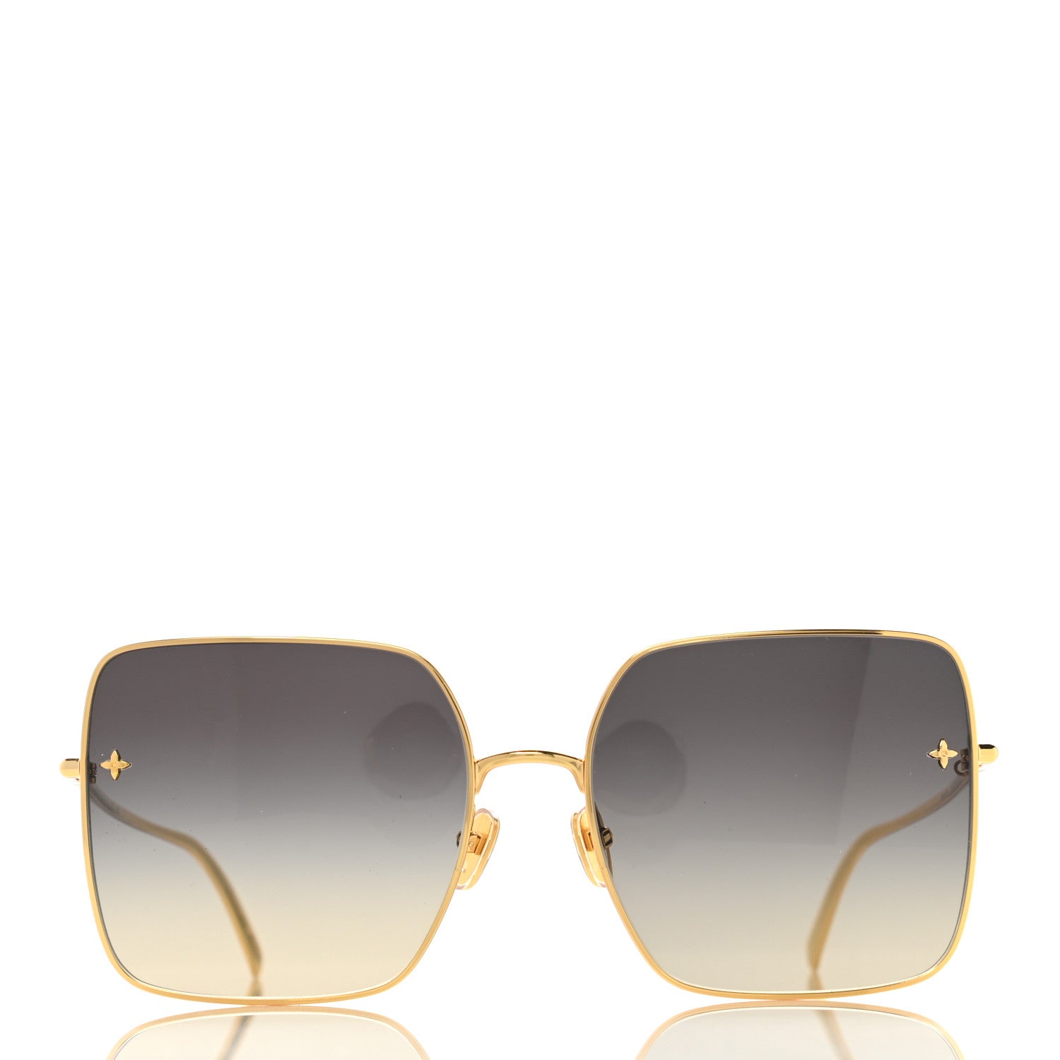 Louis Vuitton LV Square Charm Sunglasses Z1718U Black 2 of 8