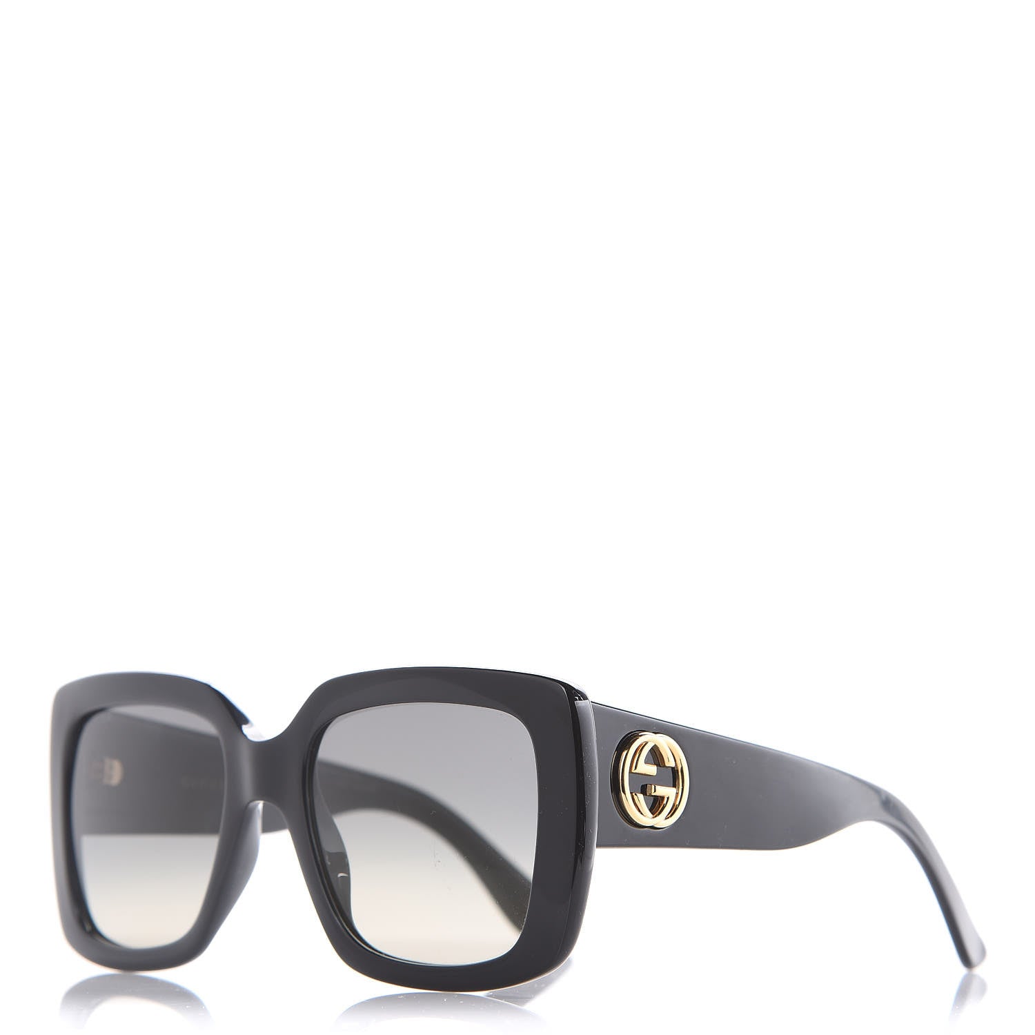 Gucci Acetate Square Frame Sunglasses GG0141S Black 1 of 6