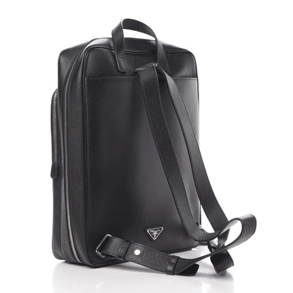 Prada Saffiano Cuir Briefcase Backpack Black 2 of 13