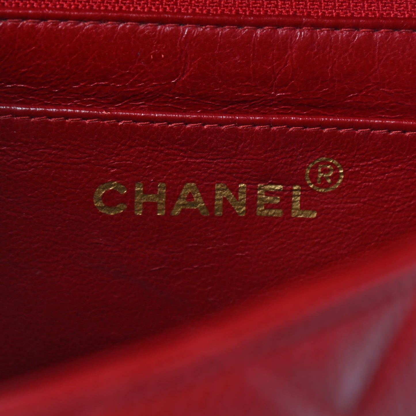 Caviar Quilted Small Single Flap Red