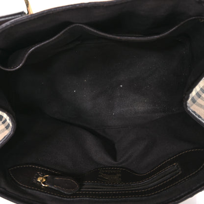Burberry Haymarket Check Eden Tote Chocolate 5 of 13