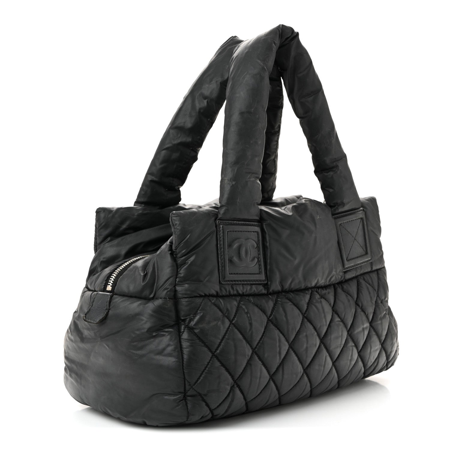 Chanel Nylon Coco Cocoon Zipped Tote Black 3 of 11