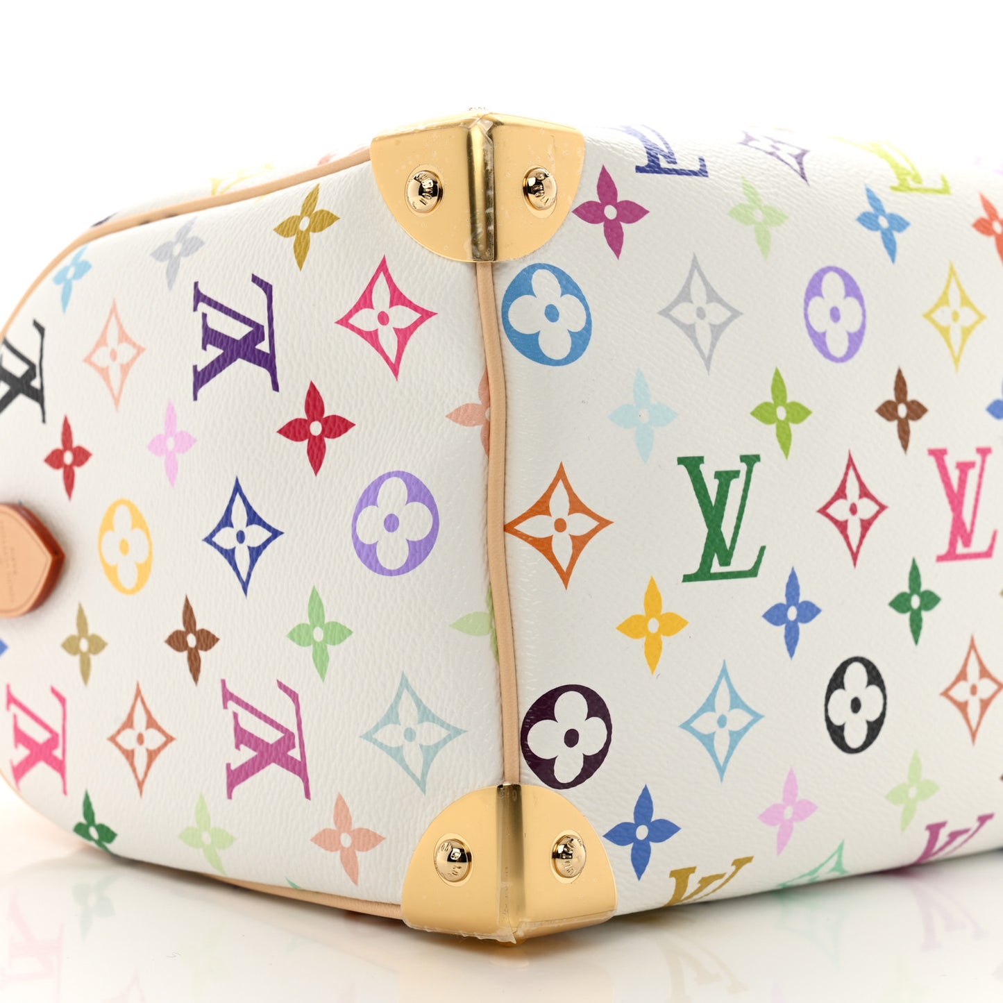 LV X TM Monogram Multicolor Speedy Bandouliere 25 White