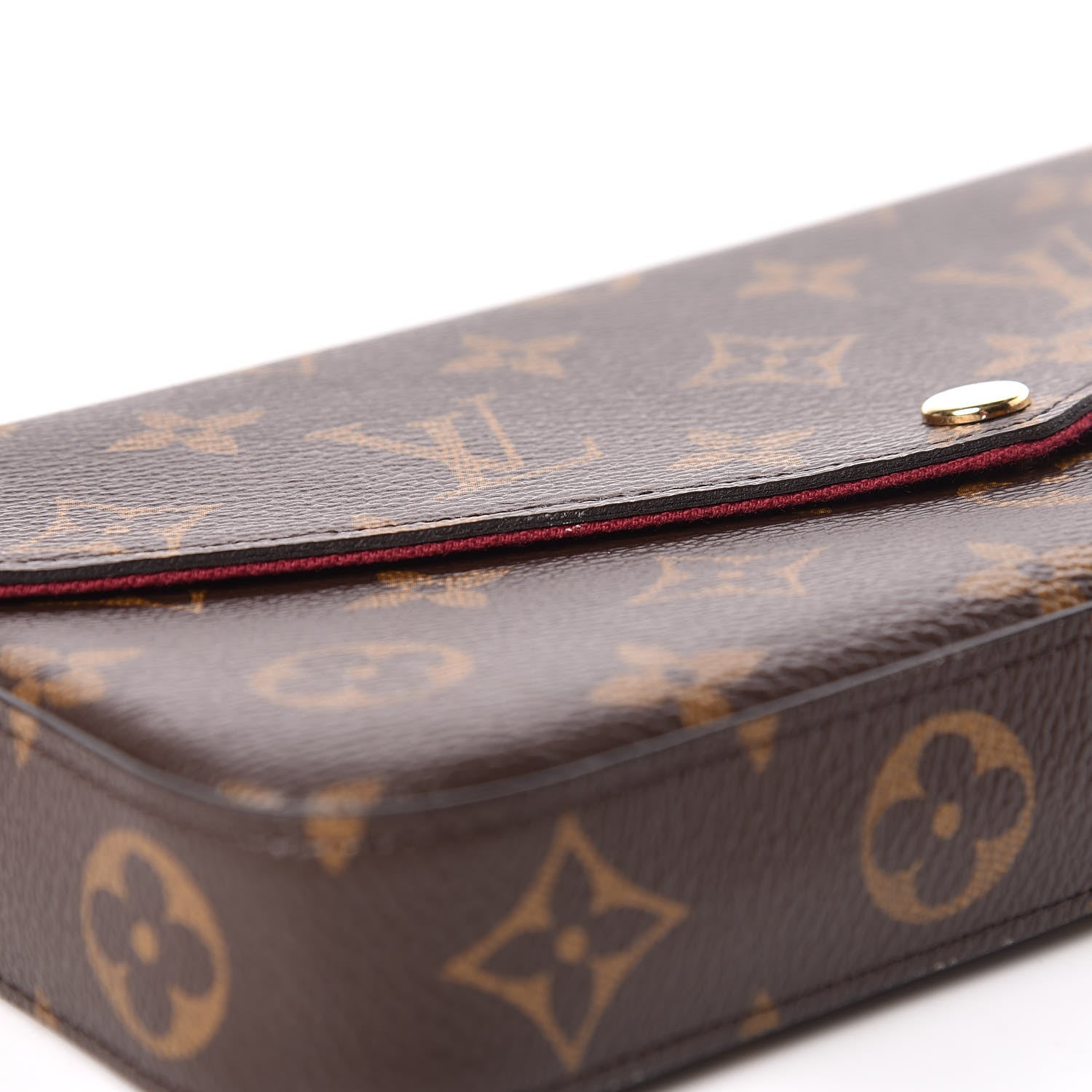Louis Vuitton Monogram Pochette Felicie Chain Wallet Fuchsia 12 of 15