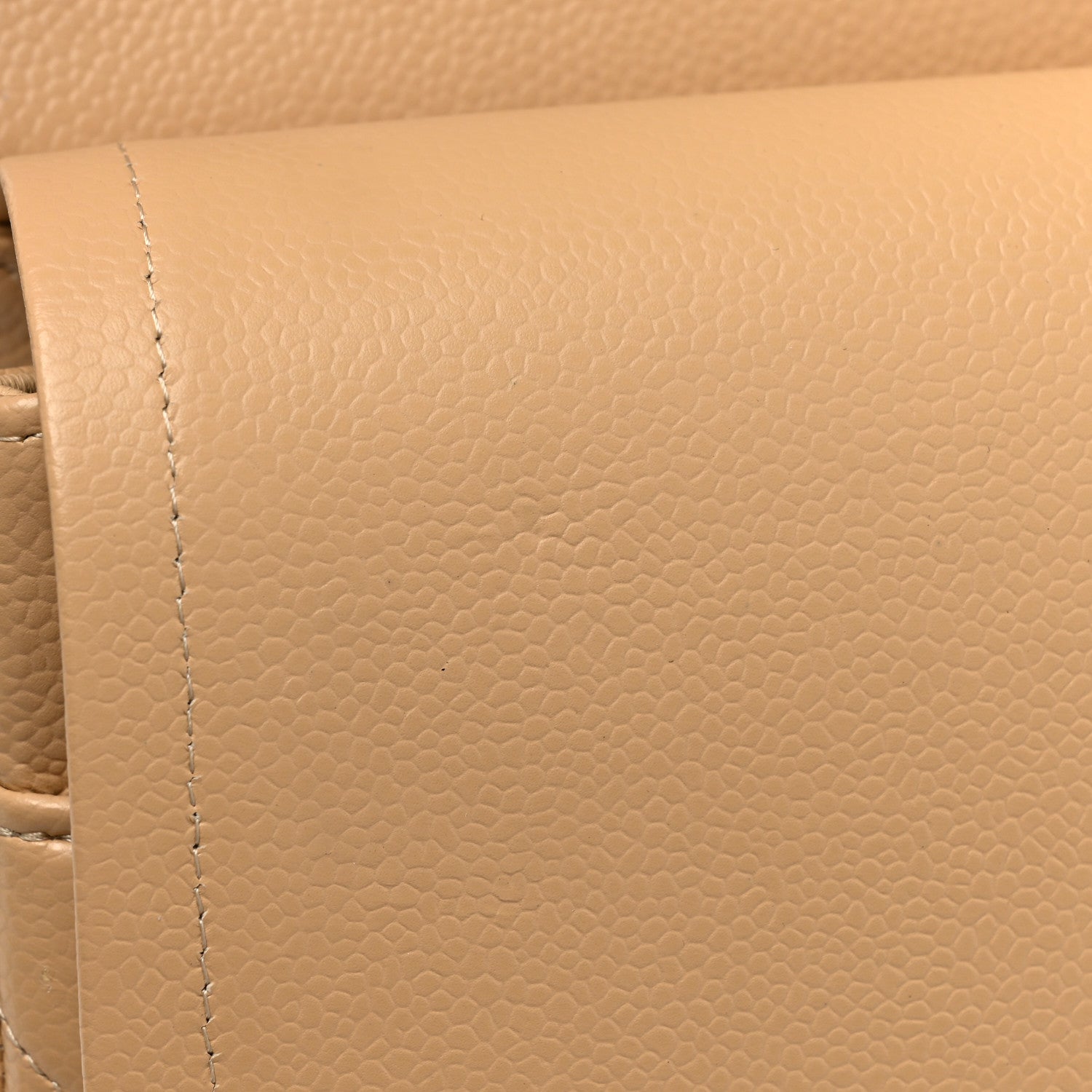 Chanel Caviar Quilted Jumbo Double Flap Beige 13 of 14