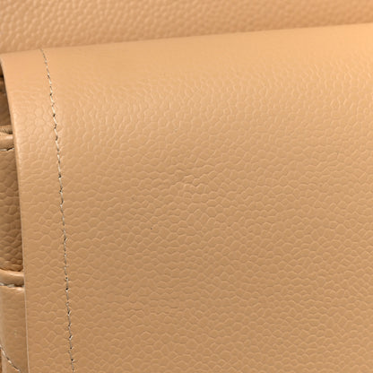 Chanel Caviar Quilted Jumbo Double Flap Beige 13 of 14