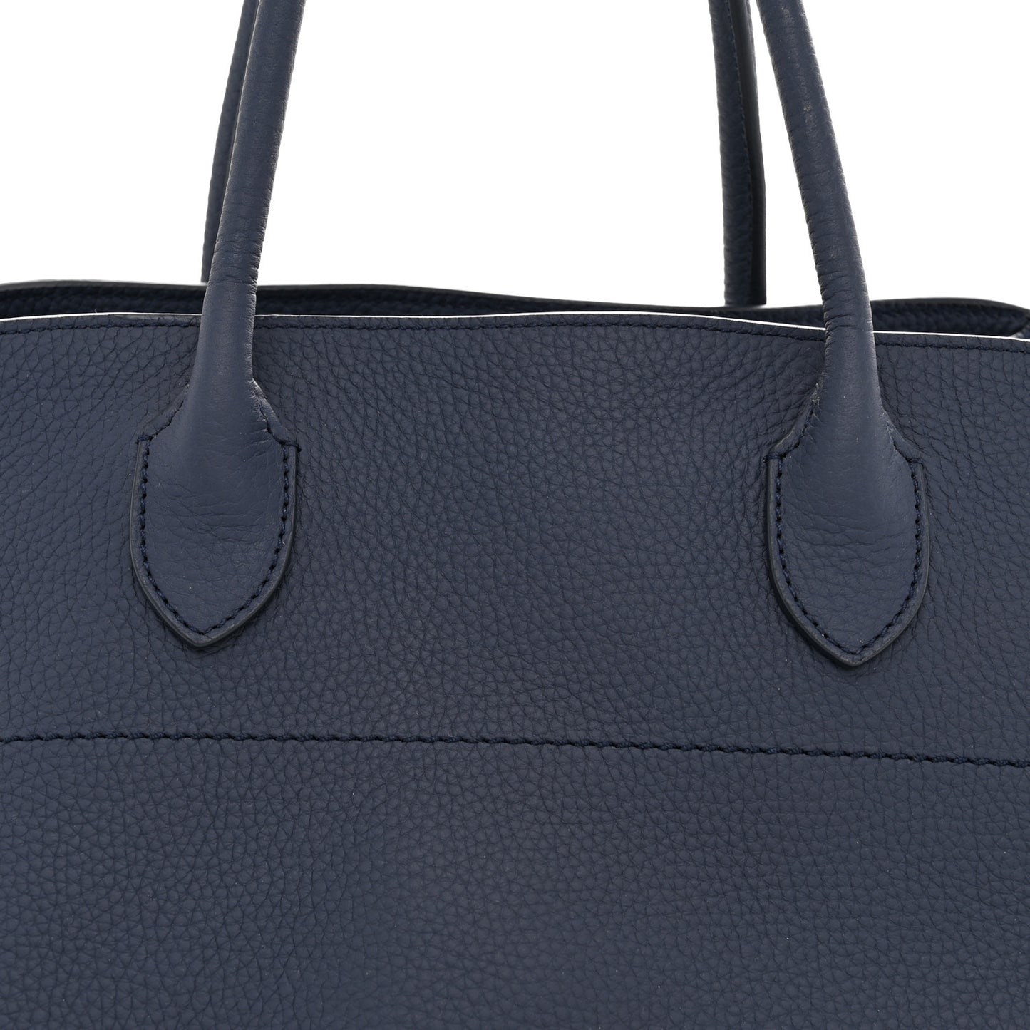 Matte Grained Calfskin Soft Margaux 15 Indigo