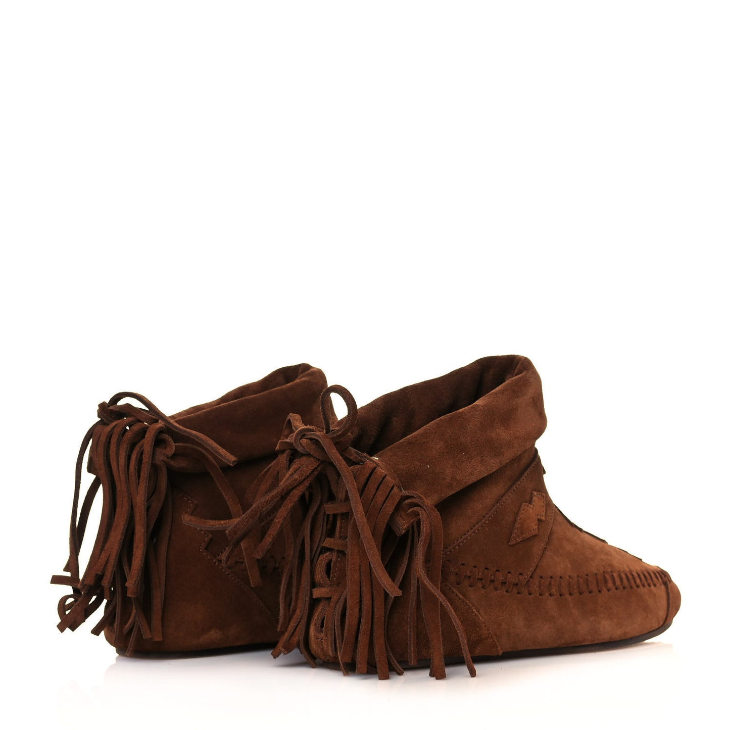 Suede Nino Fringe Boots 35.5 Wood