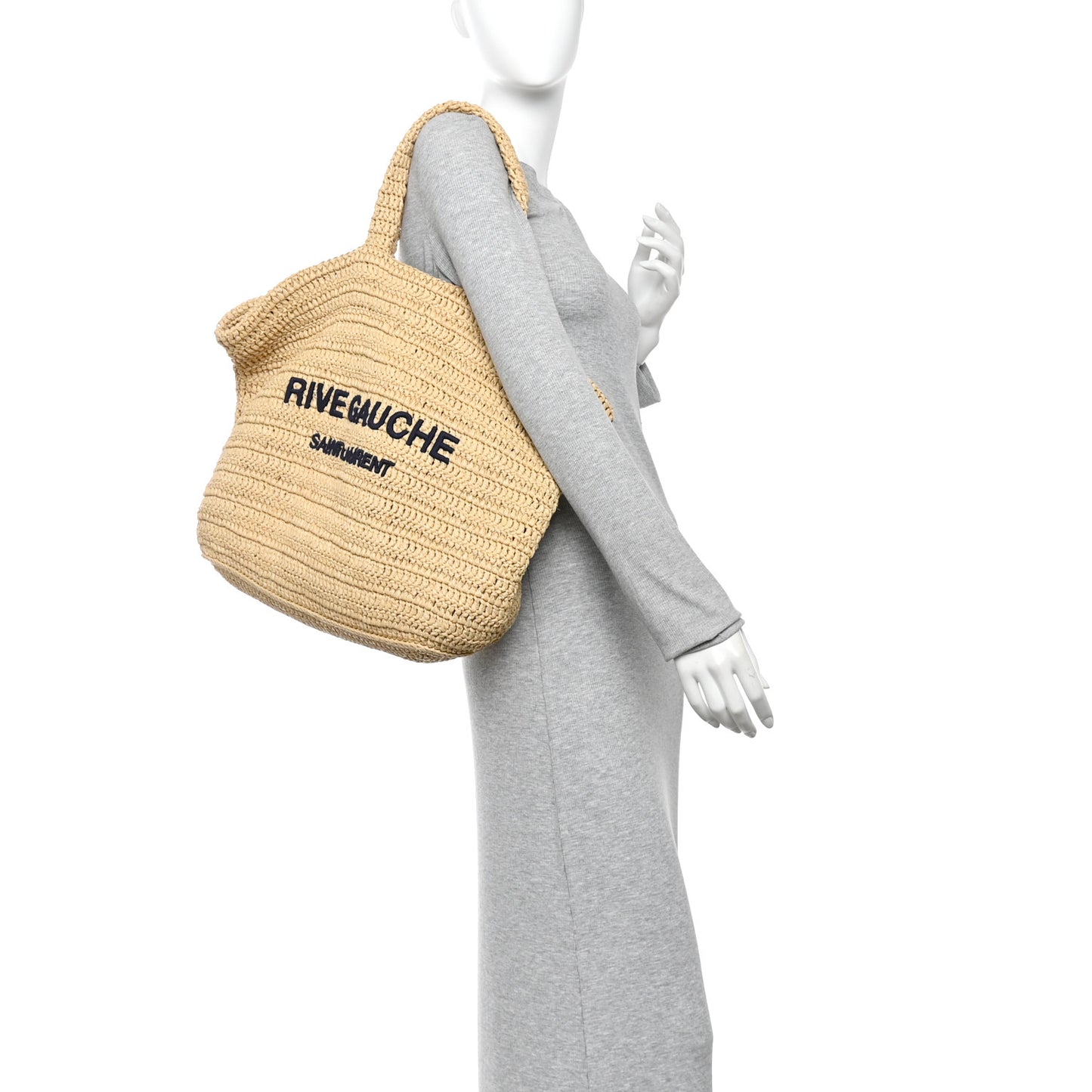 Raffia Rive Gauche Tote Natural