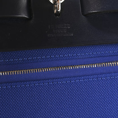 Hermes Toile Vache Hunter Herbag Zip 31 PM Bleu Electrique Bleu Indigo 7 of 11
