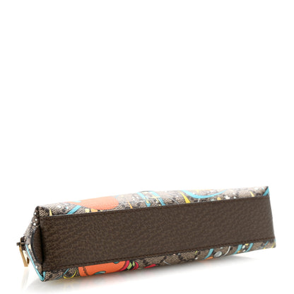 Gucci X DISNEY GG Supreme Monogram Donald Duck Pencil Case Beige Ebony 4 of 8