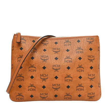 MCM Visetos Original Medium Pouch Cognac 1 of 10
