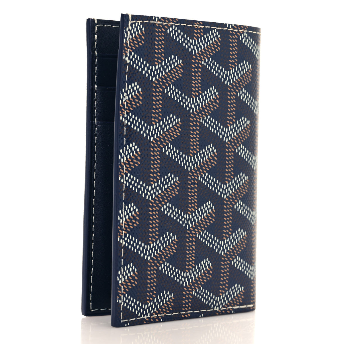 Goyard Goyardine Saint Pierre Card Holder Navy 3 of 7