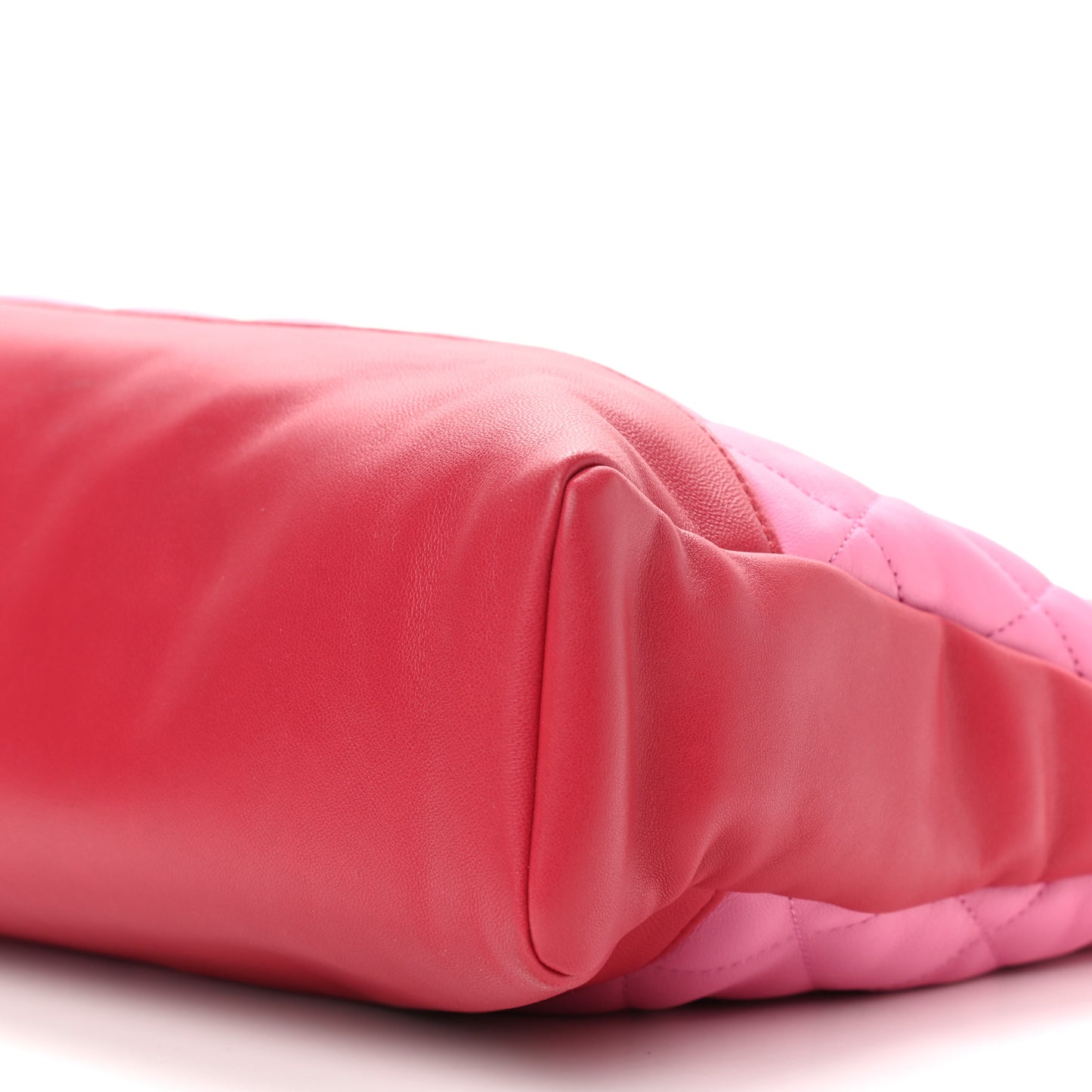 Lambskin Quilted Large 31 Shopping Bag Pink Light Red