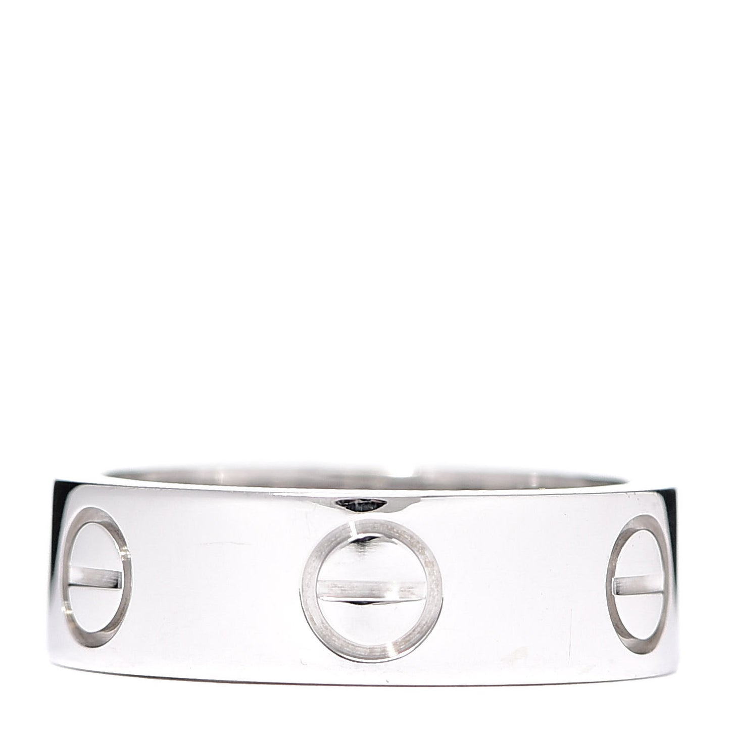 18K White Gold 5.5mm LOVE Ring 48 4.5