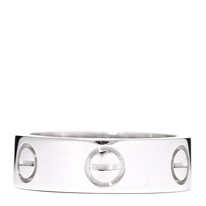 Cartier 18K White Gold 5.5mm LOVE Ring 48 4.5 1 of 4