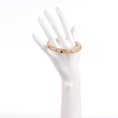 Louis Vuitton Resin Swarovski Medium Inclusion Bracelet PM Nacre 2 of 4