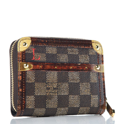 Louis Vuitton Transformed Damier Ebene Time Trunk Zippy Coin Purse 3 of 6