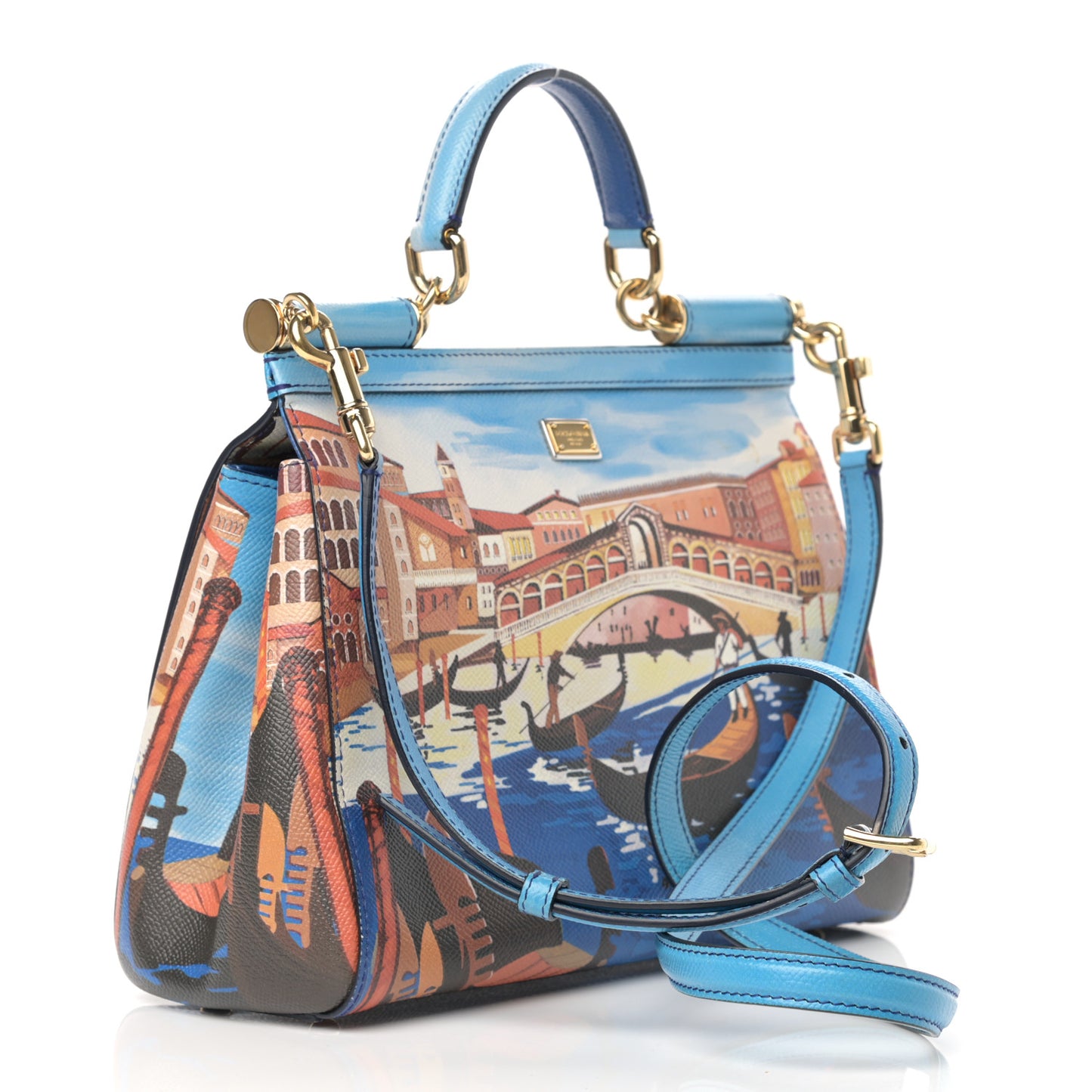 Dauphine Venezia Printed Medium Miss Sicily Satchel Multicolor