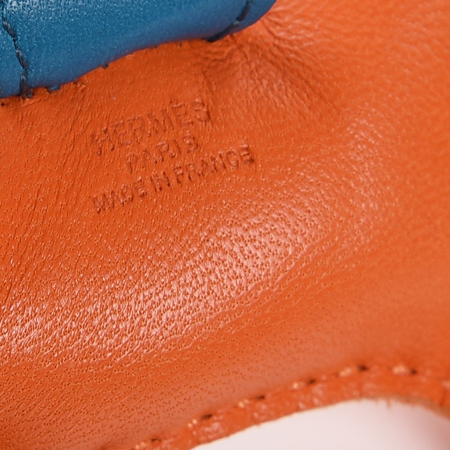 Hermes Milo Lambskin Grigri Rodeo Horse Bag Charm PM Feu Celeste Bleu Izmir 3 of 4