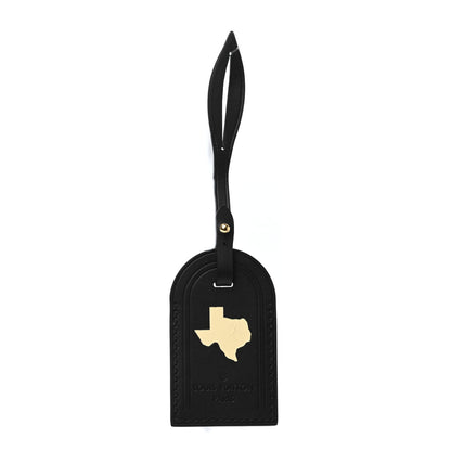 Louis Vuitton Calfskin Luggage Tag Black 1 of 3