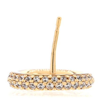 Louis Vuitton Metal Crystal Louise By Night Earrings Gold 6 of 8