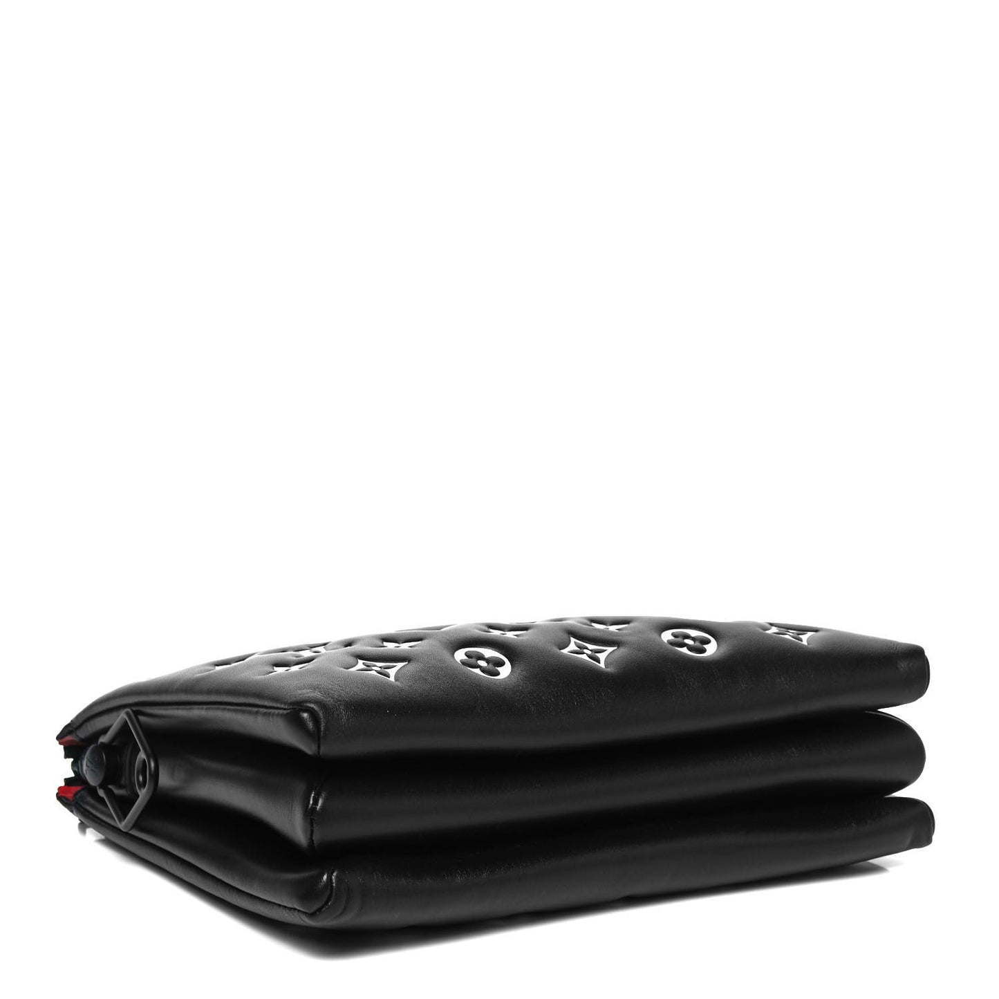 Lambskin Embossed Monogram Coussin PM Black White