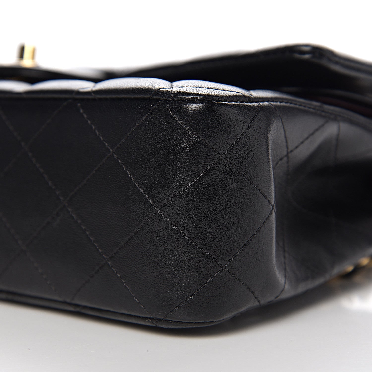 Chanel Lambskin Quilted Medium Double Flap Black 8 of 14
