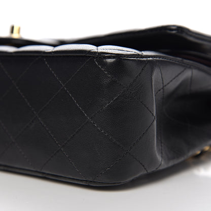 Chanel Lambskin Quilted Medium Double Flap Black 8 of 14