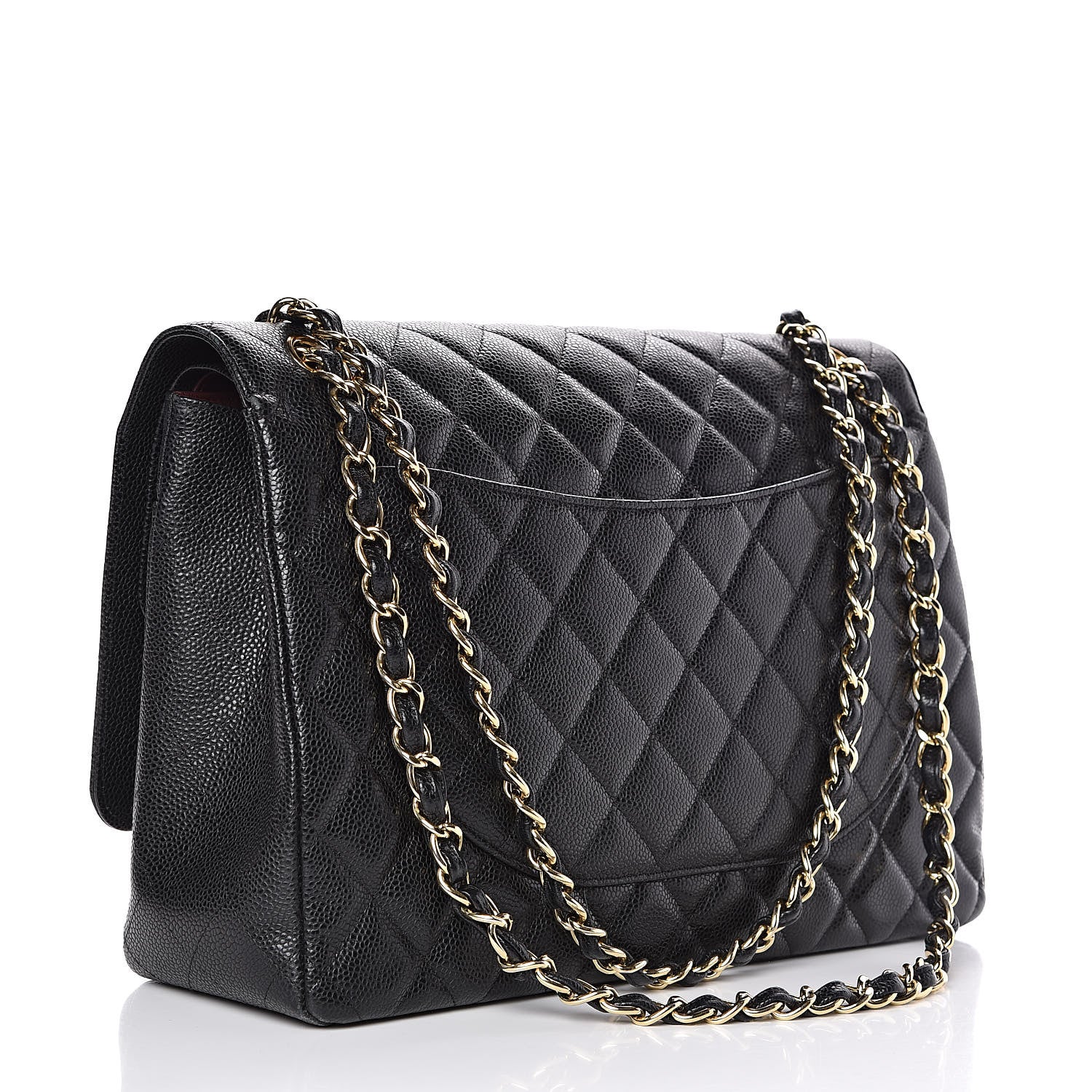 Chanel Caviar Quilted Maxi Double Flap Black 3 of 18